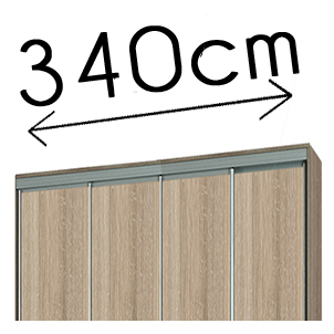 340cm