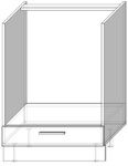 Нижний кухонный шкаф для духовки 60Hduh SKAL-020 - VIRTUVES KOLEKCIJA SKAL