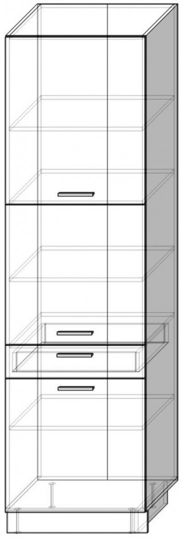 Высокий кухонный шкаф 60HP SKAL-025 - VIRTUVES KOLEKCIJA SKAL