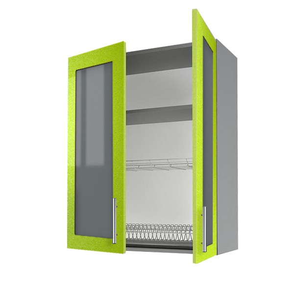 Верхний кухонный шкаф с сушкой для посуды 92см GTGL9235 - Virtuves mēbeles GTGL