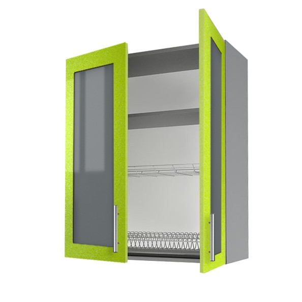 Верхний кухонный шкаф с сушкой для посуды 92 см GTGL9236