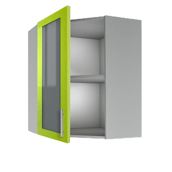 Верхний кухонный шкаф угловой 72см GTGL7240 - Virtuves mēbeles GTGL