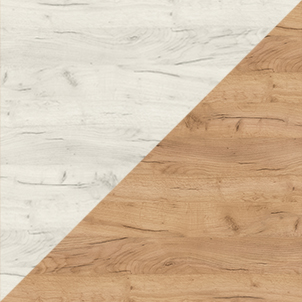 Gold craft oak / White craft oak