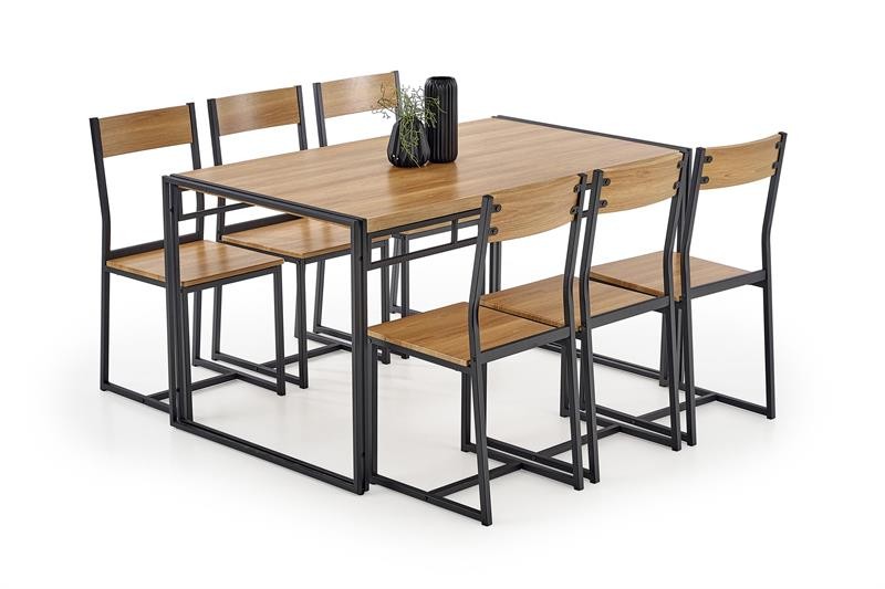 Обеденный комплект для кухни стол и 6 стульев HR0187