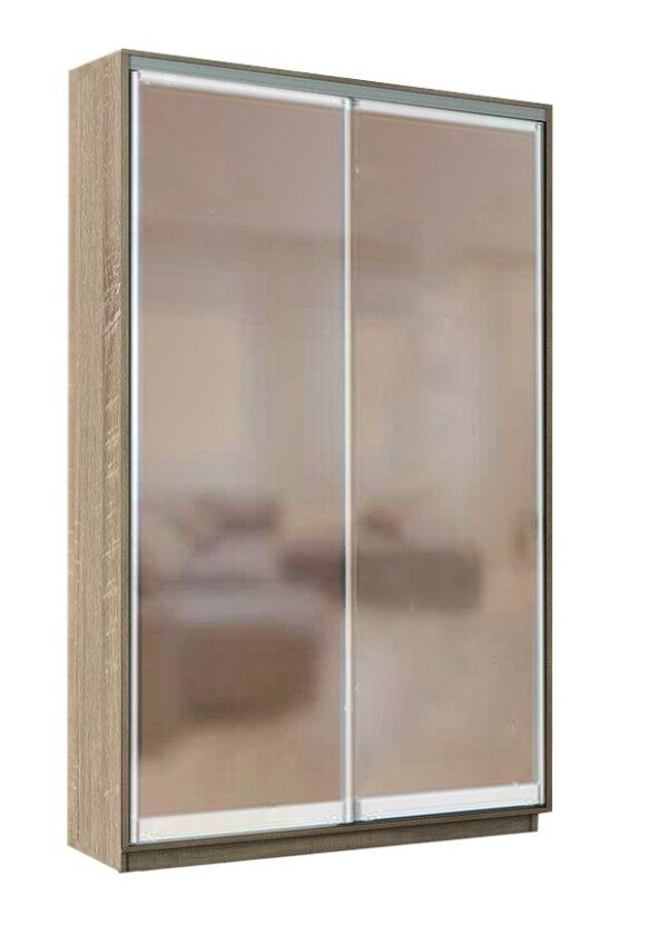 Skapis GT 170-180 /45/240 ar bronzas toņa spoguļiem - Guļamistaba