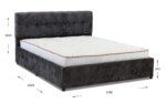 Auduma gulta 160×200 cm GTMG4304 - Guļamistaba