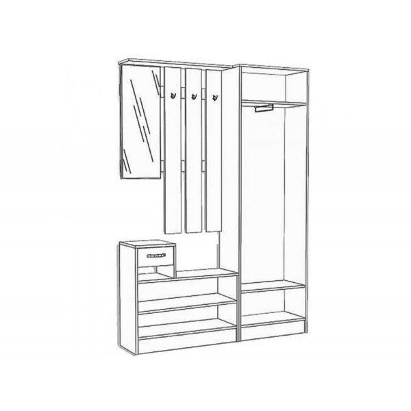 Шкаф для прихожей FXK021 - Skapji