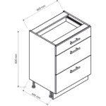 Нижний кухонный шкаф SRE5 - Кухонная коллекция SRE
