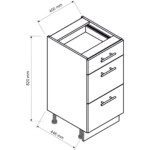 Нижний кухонный шкаф SRV10 - Кухонная коллекция SRV