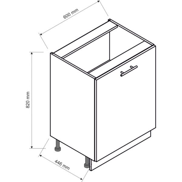 Нижний кухонный шкаф SRV3 - Кухонная коллекция SRV