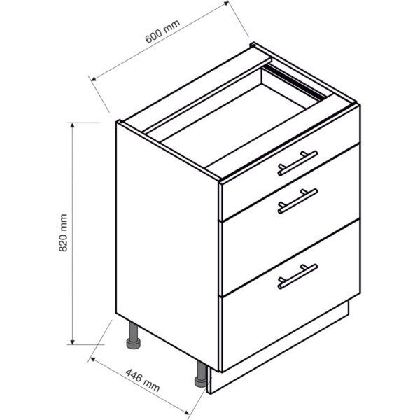 Нижний кухонный шкаф SRV5 - Кухонная коллекция SRV