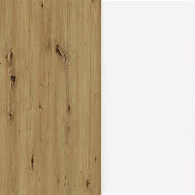 Artisan oak / White gloss