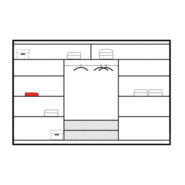 Шкаф JAOT03 - Шкафы с раздвижными дверями