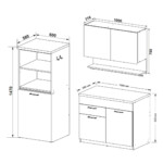 Комплект кухонной мебели 1.2/1.8  SR2540 - Кухонные комплекты