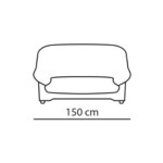 Ādas dīvāns PAK1302 - Mīkstās mēbeles