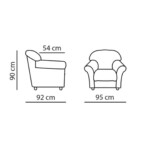 Ādas krēsls PAK1101 - Mīkstās mēbeles