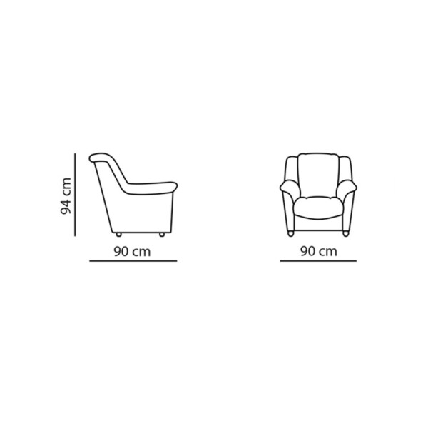 Ādas krēsls PAK901 - Mīkstās mēbeles