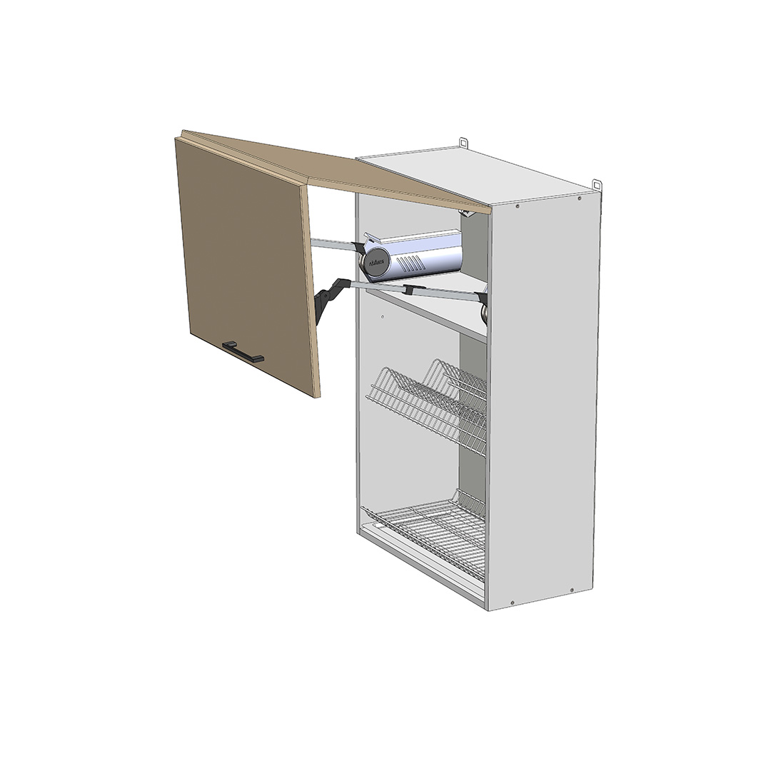 Верхний кухонный шкаф с высококачественной фурнитурой Aventos BC-60/92 Modest