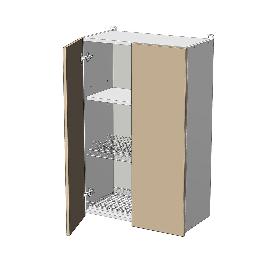 Верхний кухонный шкаф с сушилкой для посуды BC-60/72 Royal Gloss (Kopija) (Kopija)