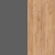 Anthracite / Gold craft oak