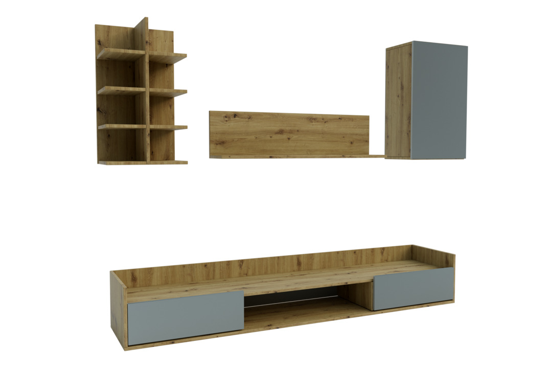 Viesistabas kolekcija Callisto / Artisan oak-Chinchilla grey