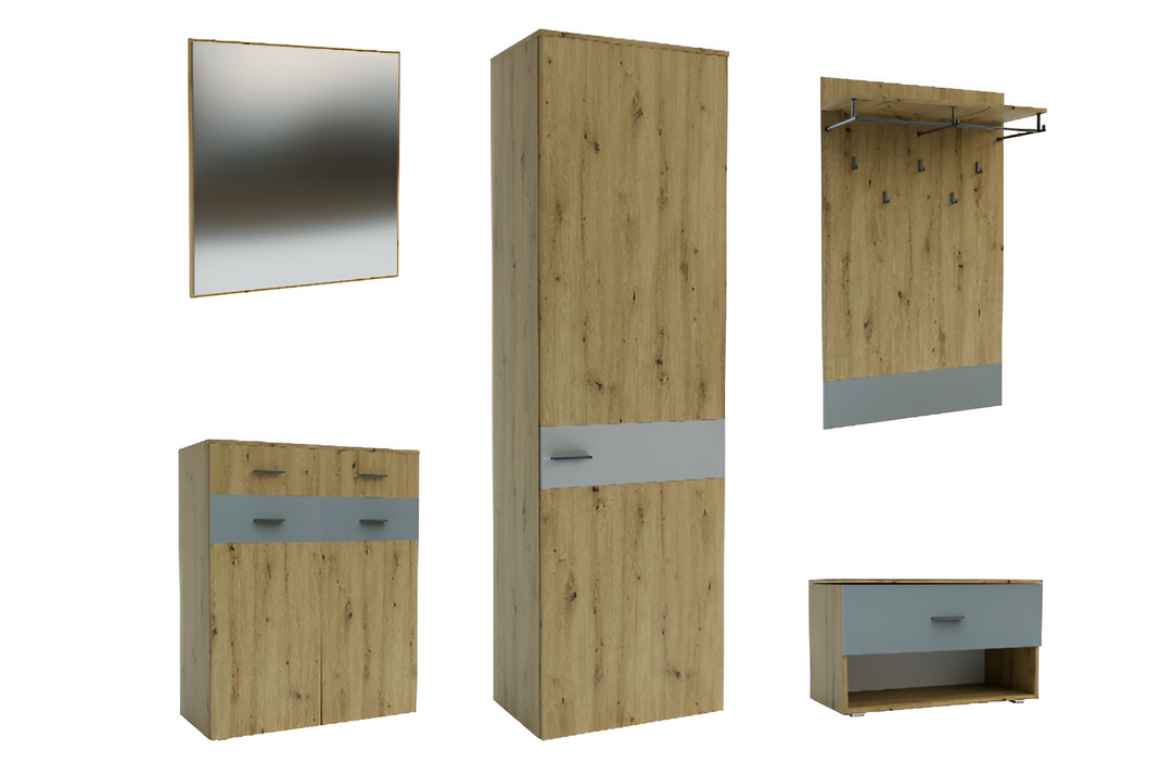 Priekšnama kolekcija Urban / Artisan oak+Chinchilla grey
