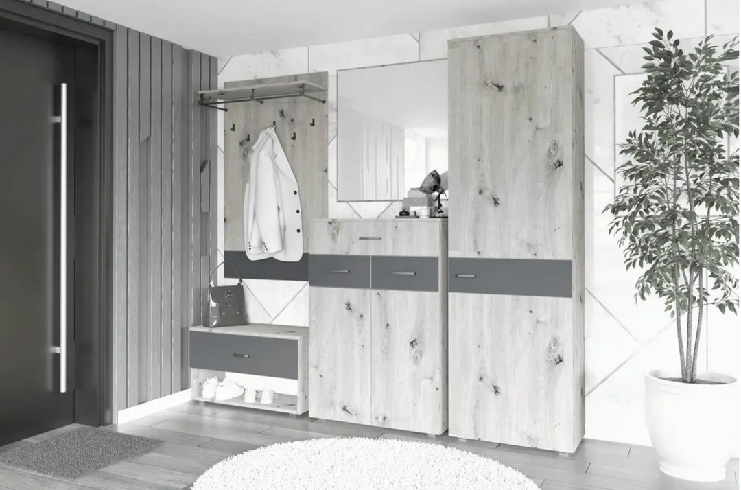 Priekšnama kolekcija Urban / White craft oak+Antracite