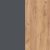 Anthracite / Gold craft oak